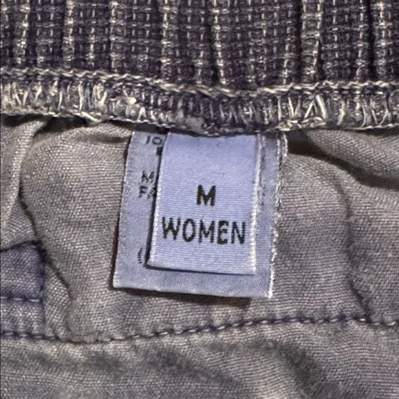 Vintage Gramicci Belted Ripstop Cotton Twill Shorts Blue Pull On Pockets-Medium - Picture 6 of 8